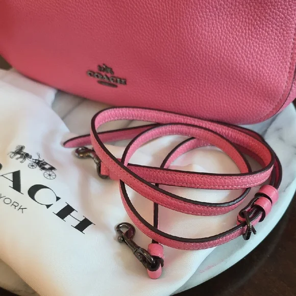 Coach Chelsea Pink Leather Shoulder Bag, 2017 Includes Dust Bag! 💖 - Picture 13 of 17